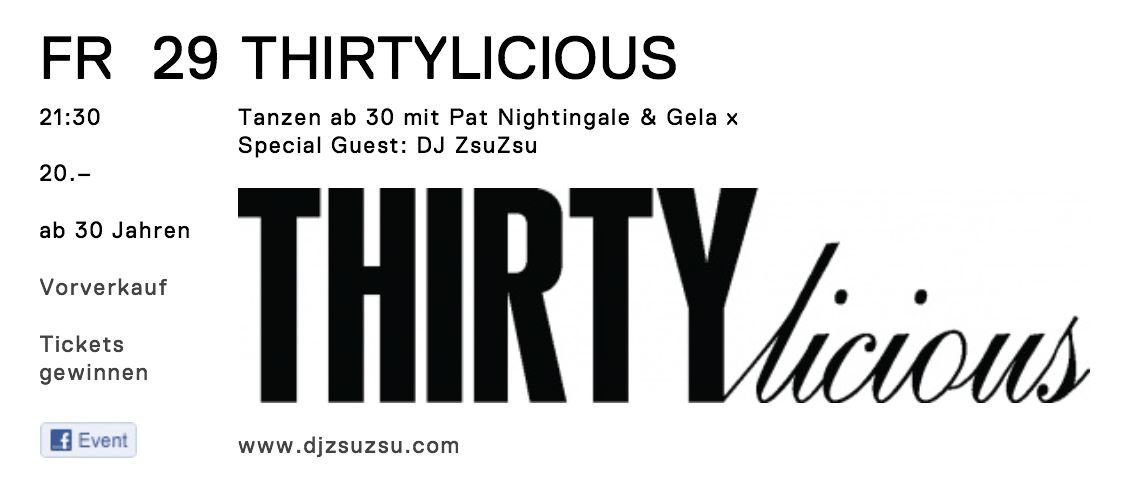 Thirtylicious mit Pat Nightingale | Salzhaus Winterthur > Freitag 29.10.2015