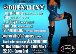 Adrenalina mit Dj Pat Nightingale | Next Club Wallisellen (ZH) > Samstag 21.12.2001