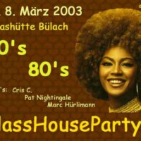 70`s & 80`s mit Pat Nightingale | Glasshütte Bülach (ZH)
> Samstag 08.03.2003 70`s & 80`s mit Pat Nightingale | Glasshütte Bülach (ZH) > Samstag 08.03.2003